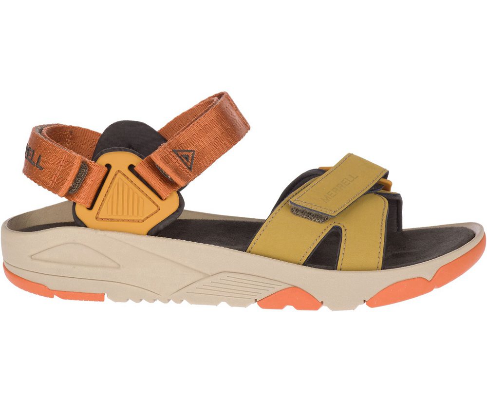 Merrell Sandaler Herre - Belize Convertible Web - Gul/Orange - BPA503619